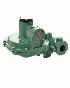 Fisher HSRL Series 1 inch FNPT second stage propane regulator for LP gas systems