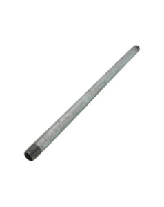 Pre-cut galvanized steel 1/2″ x 18″ nipple for gas and water connections