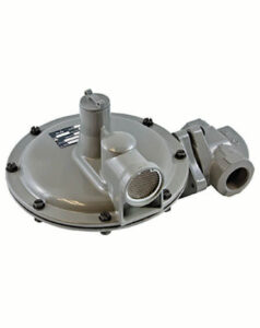 Itron 1-1/4 inch NPT gas regulator 1/2 x 9/16 orifice for propane and natural gas systems