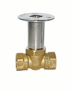 Legend chrome 1/2 inch NPT 1/4 turn straight log lighter valve for fireplaces