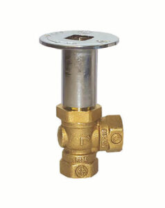 Legend chrome 1/2 inch NPT 1/4 turn angle log lighter valve for gas fireplaces