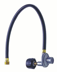 24″ BBQ gas hose with regulator – 3/8″ connection for propane grills