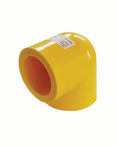 1/2 inch CTS 90-degree socket fusion elbow for PE gas pipe bends