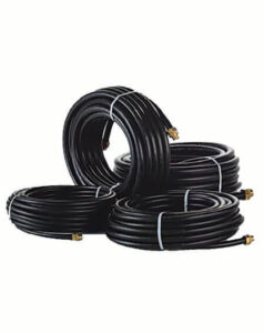 WARDFLEX MAX black CSST gas pipe roll with protective jacket for propane and natural gas systems