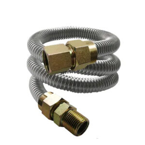 Easyflex 3/8" OD x 12" Stainless Steel Flex Connector (1/2" NPT Ends ...